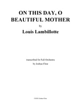 On This Day, O Beautiful Mother Orchestra sheet music cover